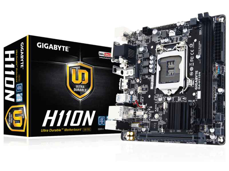 Gigabyte GA-H110N Intel H110 Mini-ITX motherboard GA-H110N