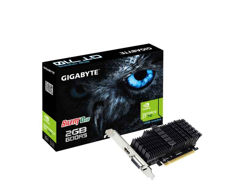 Gigabyte GV-N710D5SL-2GL GeForce GT 710 2GB GDDR5 graphics card GV-N710D5SL-2GL