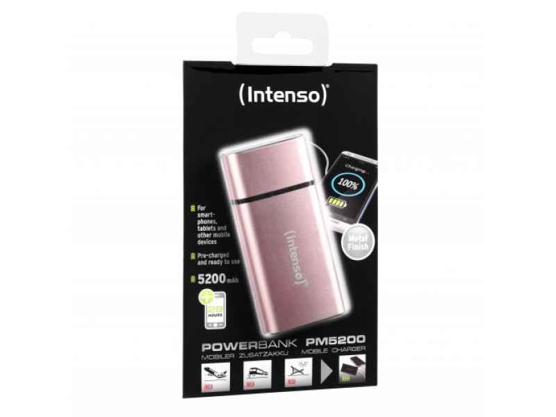 Intenso Powerbank PM5200 Rechargeable Battery 5200mAh (Rosé)