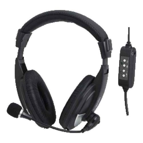 LogiLink HS0019 Binaural Head-band Black headset HS0019