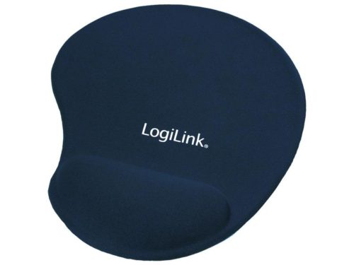 LogiLink Mousepad with silicone gel hand rest Blue (ID0027B)
