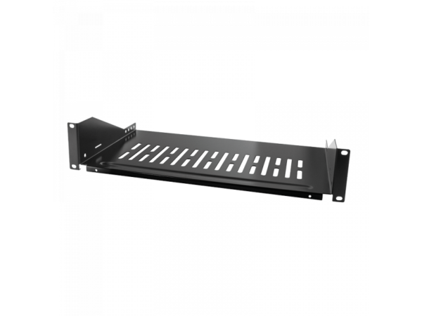 Logilink 19 Cantilever Shelf, Front Screw Fixing d=400 mm, Black (SF2C45B)