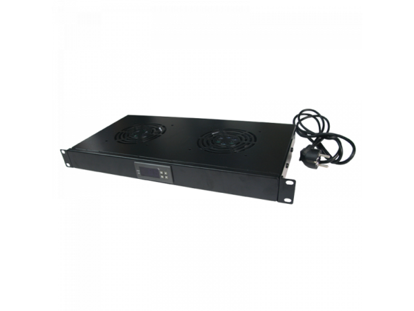 Logilink 19 Fan Unit with 2 Fans, Black (FAU02FB)