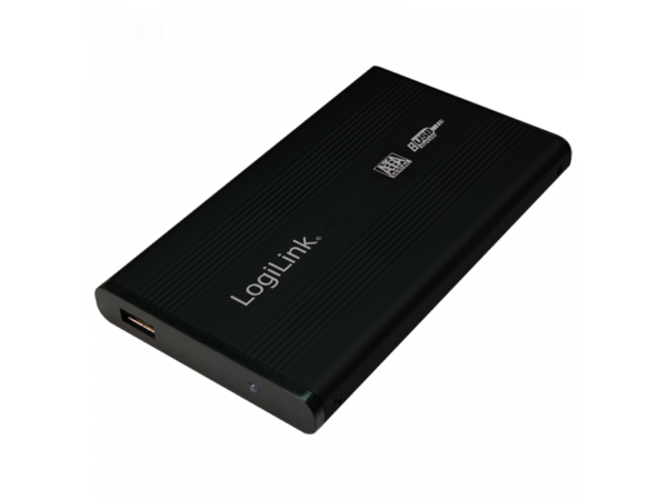Logilink HDD Enclosure 2,5 Inch, S-ATA, USB 2.0, Alu, black (UA0041B)