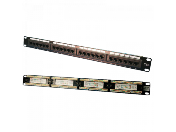 Logilink Patch Panel 19 CAT5e 24-Port unshielded, Black (NP0027)