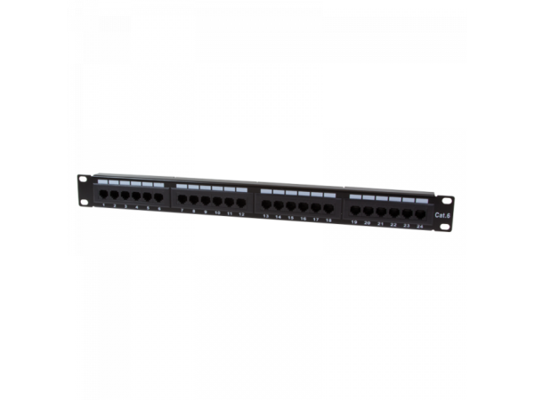 Logilink Patch Panel 19 CAT6 24-Port Unshielded, Black (NP0004)