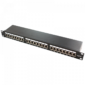 Logilink Patch Panel 19-mounting Cat.6A STP 24 ports, black (NP0061)