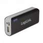 Logilink Powerbank, 5000 mAh, 1x USB-Port, schwarz (PA0084B)