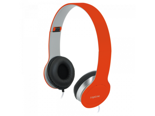 Logilink Stereo High Quality Headset, Red (HS0035)