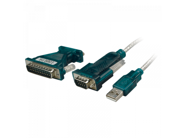 Logilink USB 2.0 zu Seriell Adapter, 9+25 Pin (UA0042A)