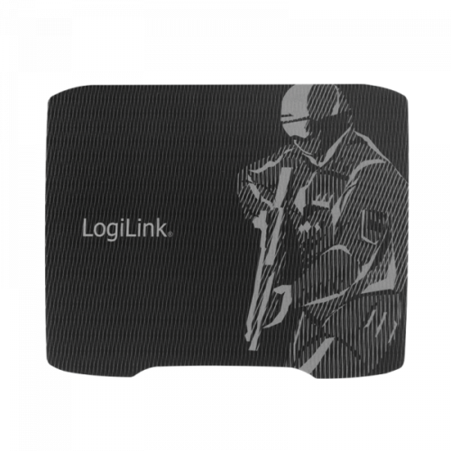 Logilink XL Gaming-Mousepad, 330 x 250 mm, black with imprint (ID0135)