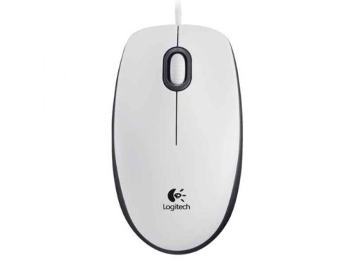 Logitech M100 USB Optical 1000DPI Ambidextrous White mice 910-005004