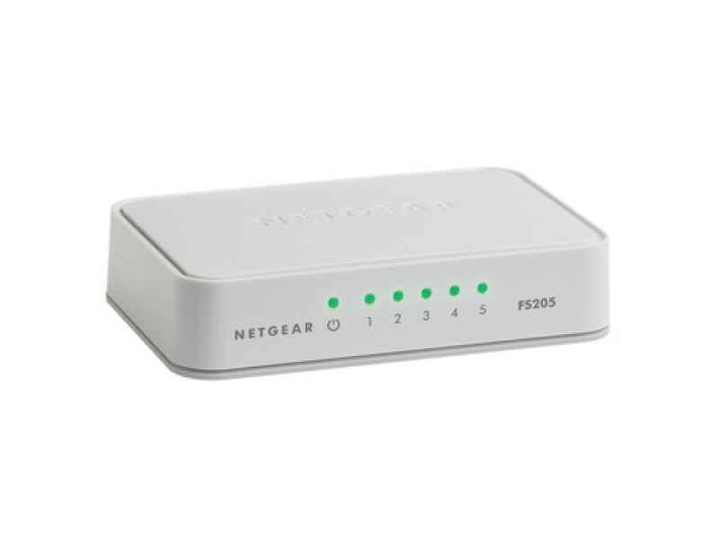 Netgear FS205 Unmanaged network switch White FS205-100PES