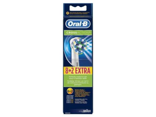 Oral-B CrossAction EB50 Replacement Brush Heads 8+2