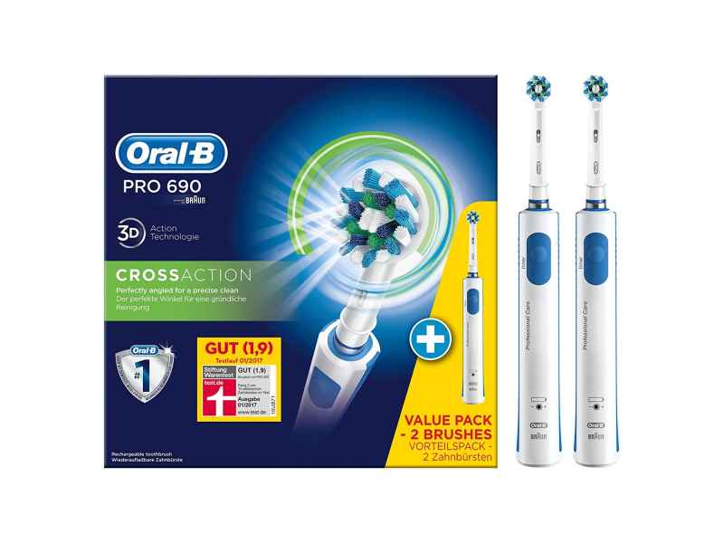 Oral-B Toothbrush PRO 690 CrossAction Bonuspack