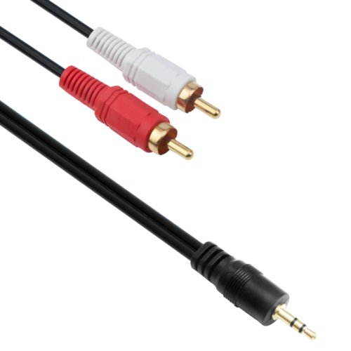 audio cable detech 3.5 2rca