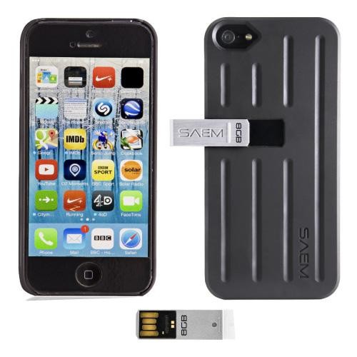 Θήκη Veho SAEM S7 για iPhone 5/5S με 8GB USB - Μαύρο