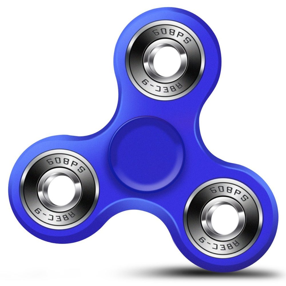 Fidget Spinner Hybrid Bearing Blue S3 - Plastic ABS - 3min