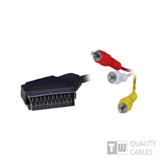 3M 3RCA To Scart Cable - Ccs