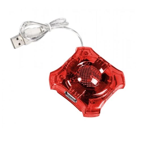 4-PORT HUB USB 2.0 EA150R κόκκινο