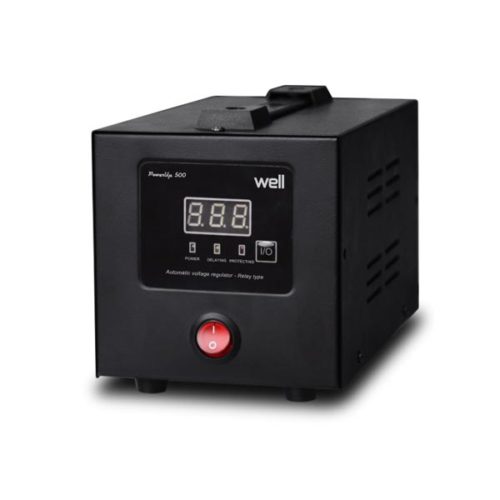 AVR-500VA WELL ΨΗΦΙΑΚΟ POWERUP  LCD Display Black