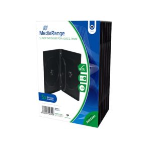BOX35-4 MediaRange DVD-Case for 4 discs 5pack