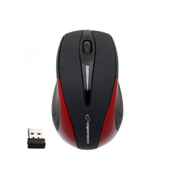 Business series 2.4Ghz ασύρματο οπτικό ποντίκι μαύρο/κόκκινο EM101R