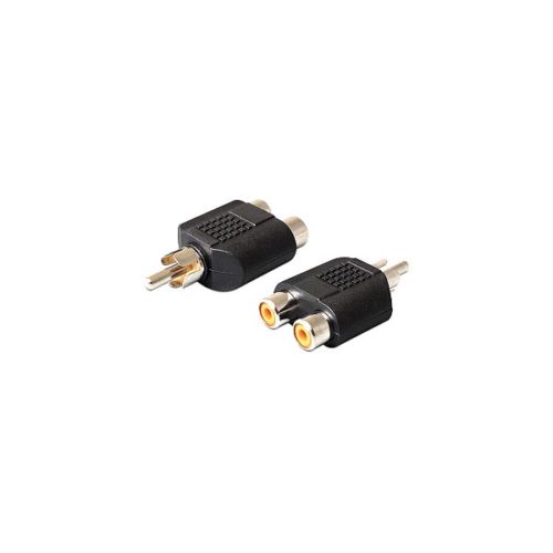 DELOCK Adaptor  2x Rca F/ 1x Rca M 84499