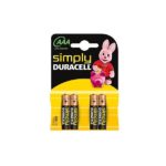 DURACELL SIMPLY ALC LR03  AAA 4τεμ Αλκαλική Μπαταρία