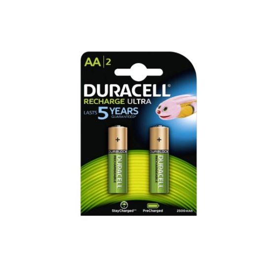 DURACELL Ultra  AA 2500 2τεμ Επαναφορτιζόμενη Μπαταρία
