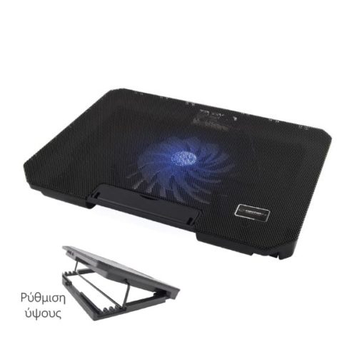 Esperanza Cooling Fan  For laptop έως 15.6" μαύρο EA141