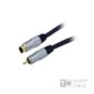 Gold 1.5M  Hq Premium S-Video Plug To 1Rca M blister pack