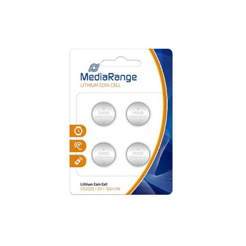 MEDIARANGE CR-2025 Λιθιου Καρτέλα 4τεμ Μπαταρία  3v