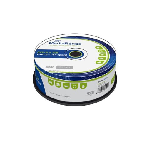 MR403 MediaRange DVD-R 16x  cakebox of 25pcs