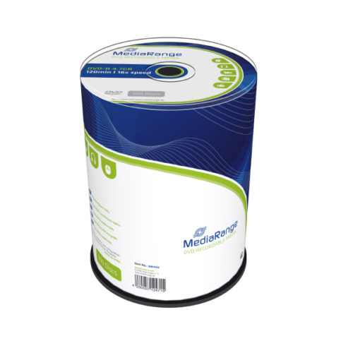 MR442 MediaRange DVD-R 16x cakebox 100pcs