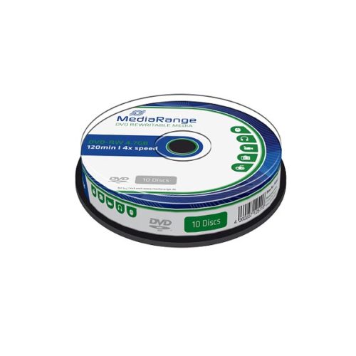 MR450 MediaRange DVD-RW 4x Cakebox 10 pack