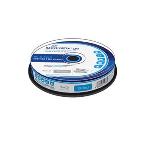 MediaRange BLU-RAY DISC printable BD-R 25GB 1-4x speed Cakebox 10τεμ