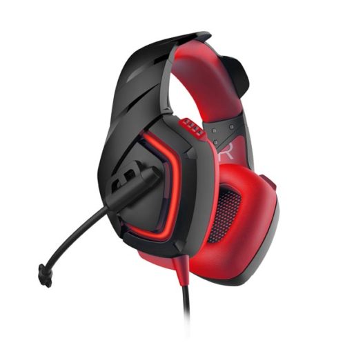 OMEGA Ακουστικό 50mm με μικρόφωνο gaming w/Led USB Κόκκινο OVH5050R
