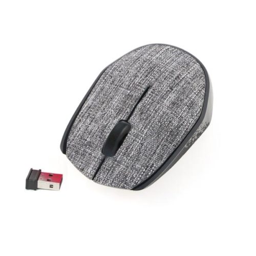 OMEGA  Ποντίκι Ασύρματο Fabric Braided 2.4Ghz γκρι OM0430WG