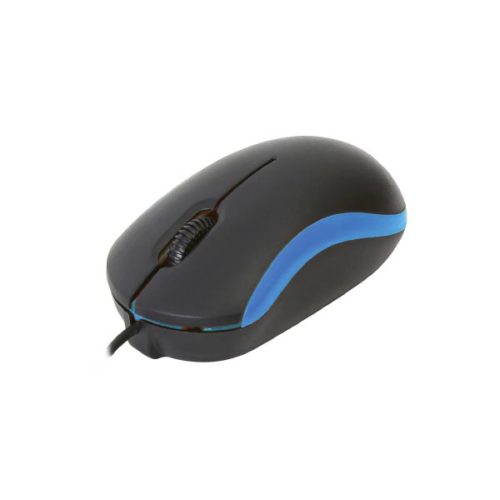 Omega Ενσύρματο Ποντίκι USB μπλέ OM-07VBL