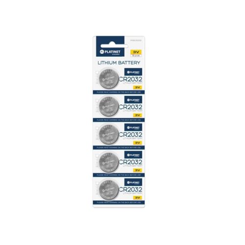 Platinet CR-2032 Λιθιου Καρτέλα 5τεμ Μπαταρία  3v