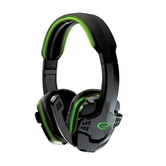 Raven Ακουστικό με μικρόφωνο gaming Πράσινο EGH310G