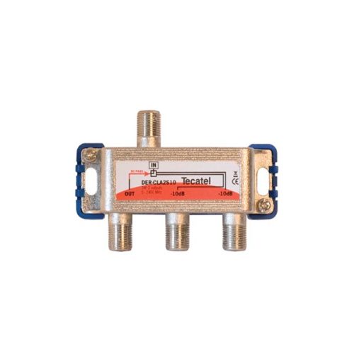 Tap-off δύο εξόδων. Εξασθένηση διέλευσης10db DER-CLA2S10
