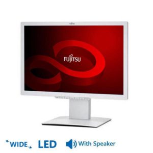 Used Monitor B22W-x LED/Fujitsu /22"/1680x1050/wide/White/With Speakers/VGA&DVI-D&DisplayPort