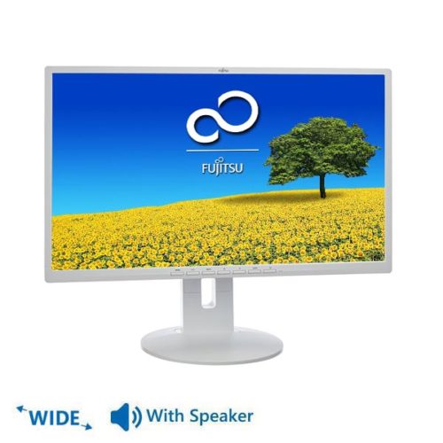 Used Monitor B24-x IPS/Fujitsu /24"/1920x1080/wide/White/NP/With Speakers/VGA&DVI-D&DisplayPort&USB
