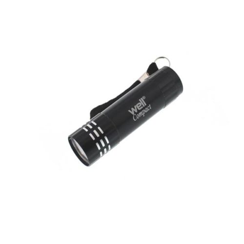 WELL Φακός 9 LED Compact  μαύρος