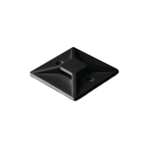 Αυτοκόλλητη βάση για δεματικά μαύρη 30χ30 COM