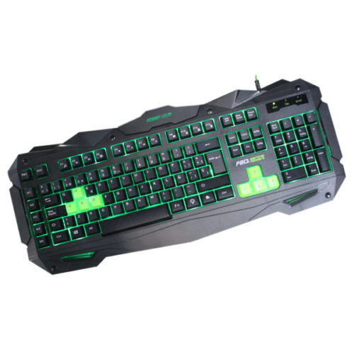 Πληκτρολόγιο F80 Keep Out GAMING μαύρο με πράσινο εσωτερικό φωτισμό