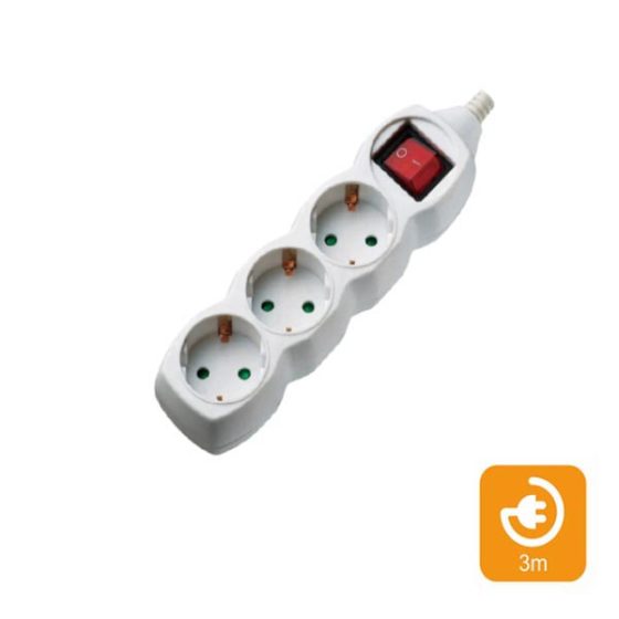 Πολύπριζα 3θ Με Διακόπτη 3M