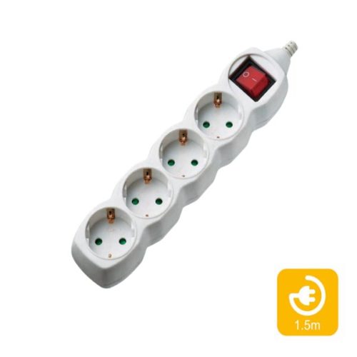 Πολύπριζα 4θ Με Διακόπτη 1